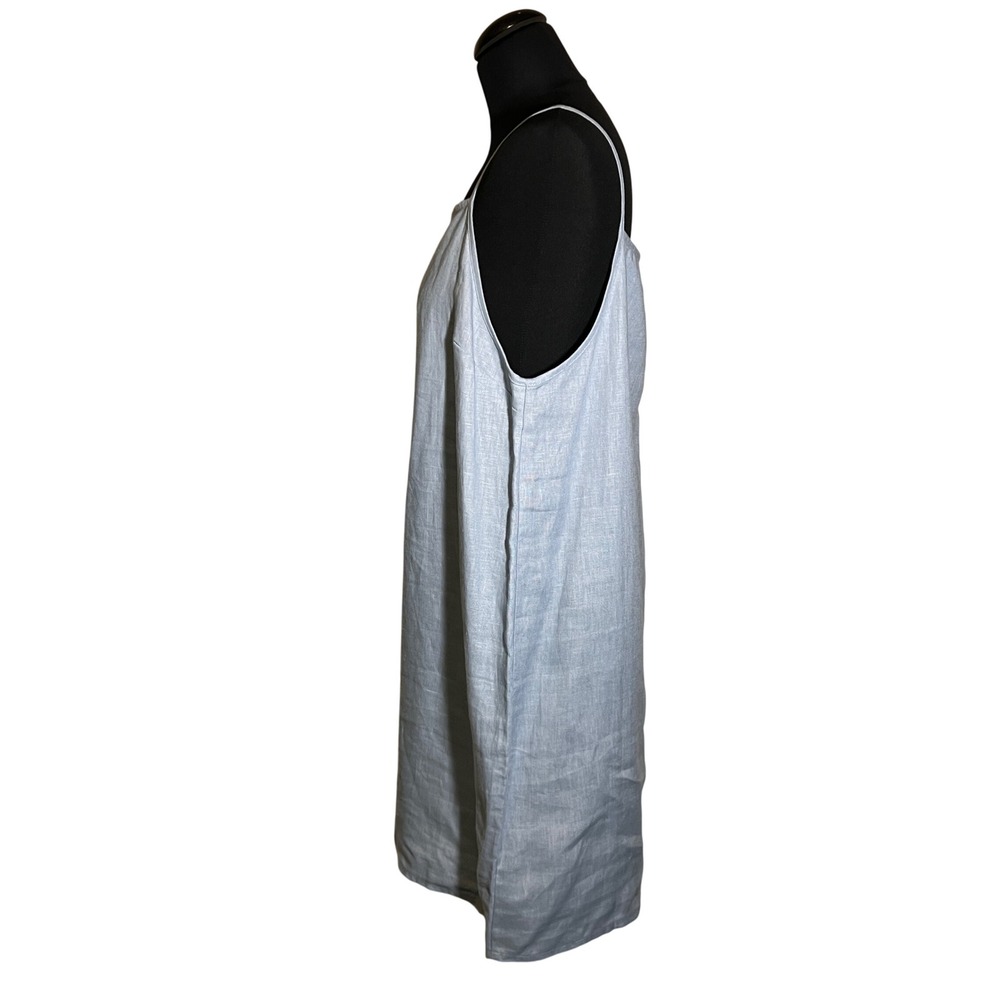 Reformation Kienna Linen Dress in Mineral (Light Blue), Women's XL - Picture 8 of 16